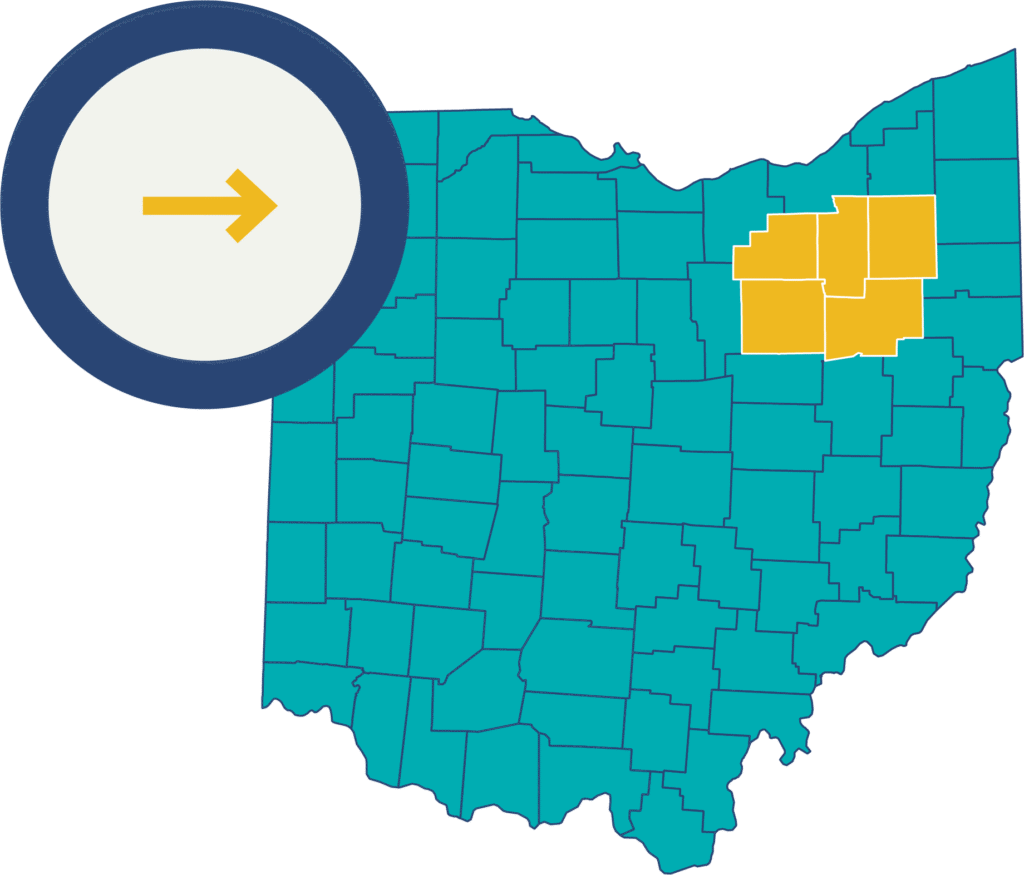Ohio county map